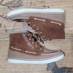 Sperry High Top Women's Size 10M Athletic Boot Zip Boat Boardwalk Casual Golf